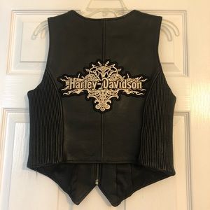 Harley Davidson Emblem Woman’s Leather Vest